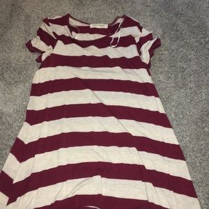 never worn, striped T-shirt dress